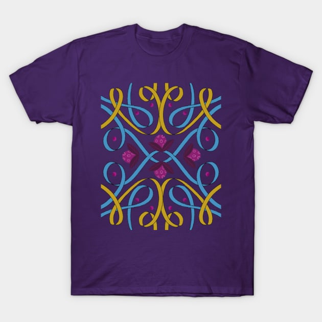 colorful bow design T-Shirt by Pacesyte